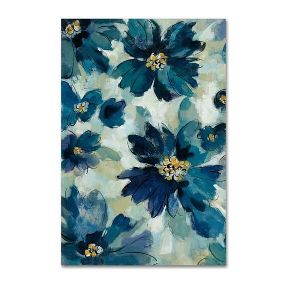 Trademark Fine Art 'Inky Floral I' Canvas Art by Silvia Vassileva