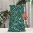 thumbnail image 5 of Pofeuu Green Christmas Print Burlap Bags with Drawstrings Drawstring Gift Bags Pouch Bag for Thankgiving Birthday Party Gift Wrapping Treats and Party Favors-Small, 5 of 9