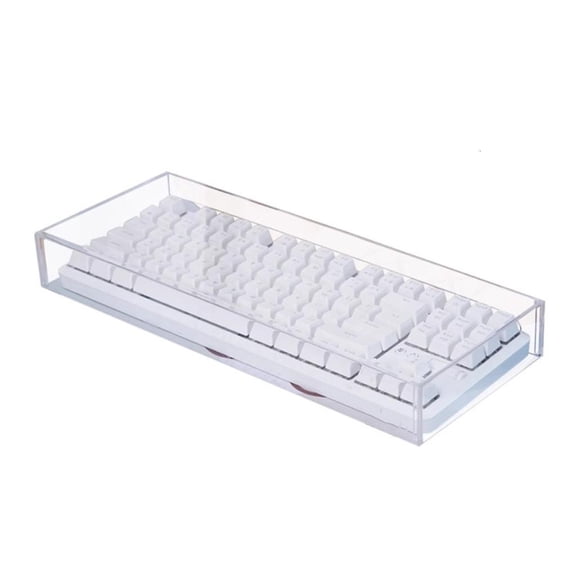 Yammee Shatter Resistant Acrylic Dust Cover For Full Size 104 Key Mechanical Keyboards Clear