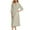Green, variant on Cmfcve Plus Size Work Dresses for Woman 3/4 Long Sleeves V-Neck A-line T-Shirt Dress Vintage Loose Fit 0ffice Professional Dress