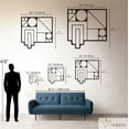 thumbnail image 3 of Violaura Geometric Metal Wall Art - Easy to Install Hanging Perfect for Home, Living Room Decor (12" x 12"), 3 of 8
