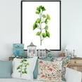 thumbnail image 2 of Designart 'Green Field Plant Foliage Branch' Farmhouse Framed Canvas Wall Art Print, 2 of 5