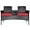 Black+red, variant on RELAX4LIFE Conversation Furniture Set with Table and Two Removable Cushions Rattan Wicker Chairs and Table Set for Patio,Garden, Baloney and Lawn Outdoor Porch Furniture Sets Loveseat (Black Blue)