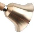 thumbnail image 4 of Extra Loud Bell Large Hand Bell Solid Brass Call Bell with Wooden Handle School Bells Dinner Bell Loud Ringing Bell Service Bell Servant Bell Church Bells Sell Celebration Bells Attention Bell, 4 of 5