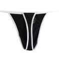 thumbnail image 3 of TANBOM Men's Nylon Thong Sexy Underwear Soft Big Pouch Breathable Tagless Black M, 3 of 6