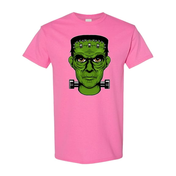 Inktastic Halloween Frankenstein Head T-Shirt