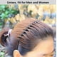 thumbnail image 4 of Diadema de metal para hombres, diadema para mujeres, diademas deportivas de primavera onduladas negras unisex para hombres, clips de aro para la cabeza, accesorios para mujeres, diadema ancha elástic JAMW Sencillez, 4 of 5