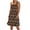 Brown, variant on Women's Summer Dresses 2026 Beach Casual Sleeveless Floral Print Tank Loose Sundress with Pocket