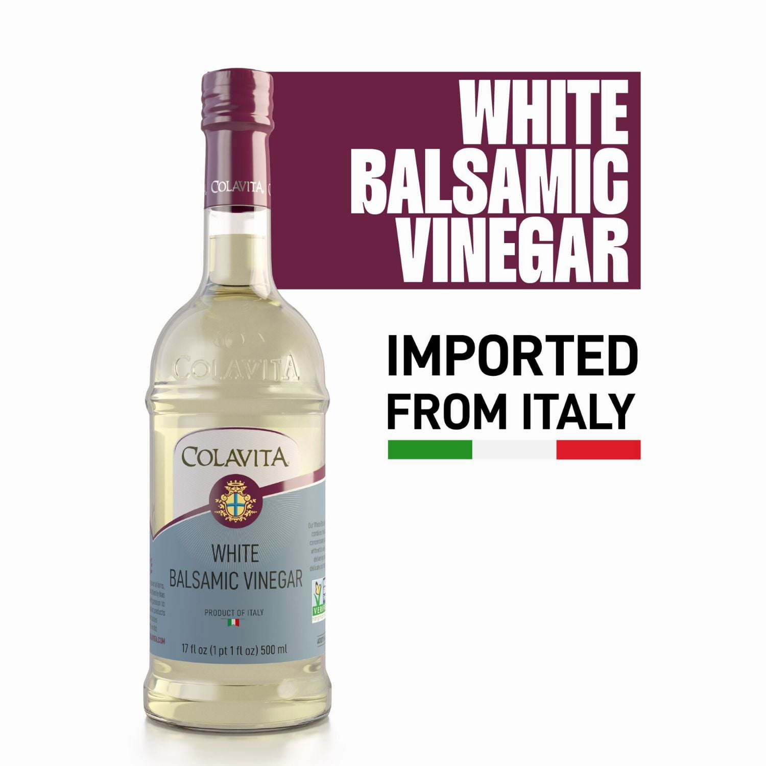 Colavita Gluten Free White Balsamic Vinegar, 17 Fluid Ounce Bottle