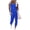 Blue, variant on PRETTYGARDEN Women's Two Piece Outfit Sets Casual Summer Sleeveless Matching Lounge Wear Spring Travel Clothes Tracksuit