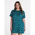 thumbnail image 2 of Joyspun Women's Dreamy Soft Collection Short Sleeve Sleepshirt, Sizes S/M to 2X/3X, 2 of 2