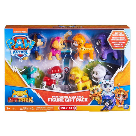 Paw Patrol and Cat Pack Figure Gift Set Target Exclusive New with Box