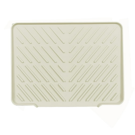 Shoreew Silicone Drain Mat Kitchen Sink Slope Design Heat-Resistant Drain Pad Cookware Drying Tray Air Circulation Drain Mat