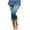 Blue A, variant on VERUGU Capris Pants for Women Spring Summer Fashion Casual Drawstring Printed Cropped Pants Multicolor XL
