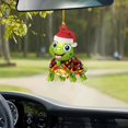 thumbnail image 1 of Hml Christmas Decorations Christmas Tree Pendant Decoration Personalized Christmas Car Pendant Christmas Hat Christmas Animal Turtle Whales Panda Christmas Hat Acrylic Double Sided Printing Pendant, 1 of 1