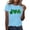 Light Blue, variant on Short Sleeve Blouses for Women Dressy Casual,Saint Patrick's Day Shirts Women Funny Shamrock Graphic Print Irish T Shirt Spring Casual Short Sleeve Crew Neck Tee Tops