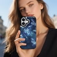 thumbnail image 2 of Wallet Case For Apple iPhone Air / 17 Pro / 17 Pro Max Series with Card Holder, PU Leather Kickstand Card Slots Screen Protector Included For iPhone 17 Series, Universe Butterfly Glowing, 2 of 8