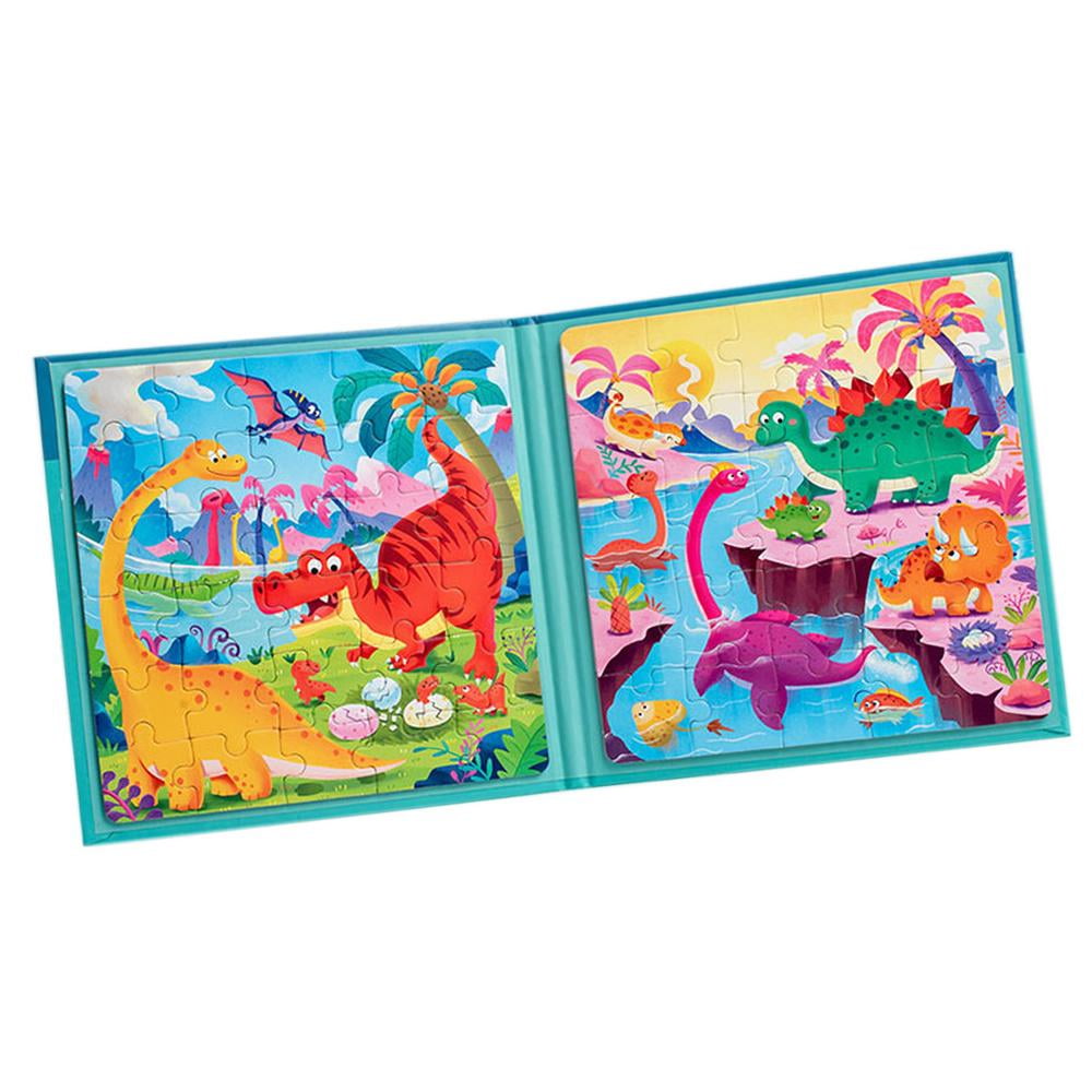 Leking Portable Jigsaw Puzzles Dinosaurs Jigsaw Puzzles Book