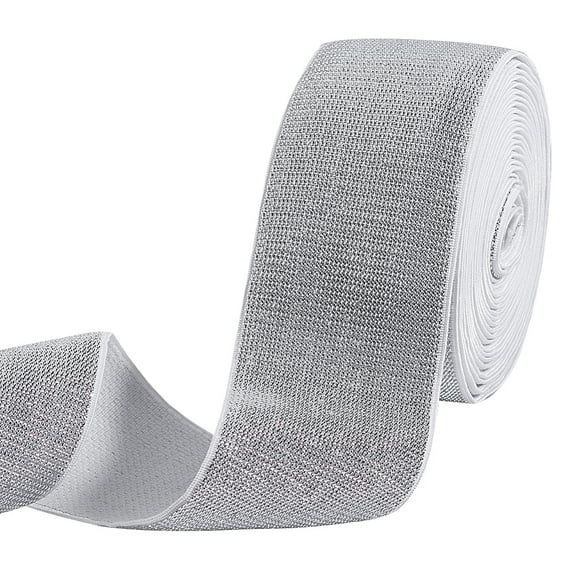 1set 5 Yards Elastic Cords Stretchy Band for Clothes Sewing Flat Gainsboro 50mm