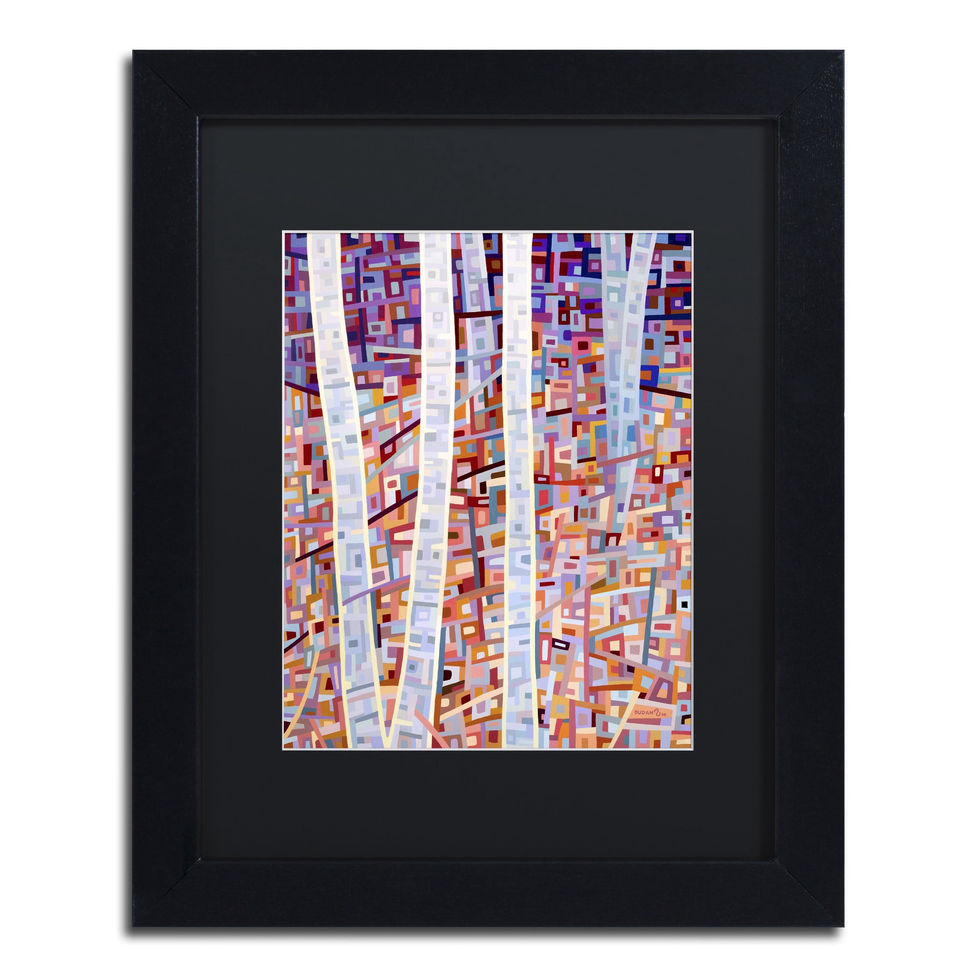Mandy Budan 'Incandescence' Black Matted Framed Art