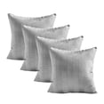 thumbnail image 3 of Home Soft Things Pleated Velvet 4 Piece Throw Pillow Cover Set - Silver - 20" x 20", 3 of 5