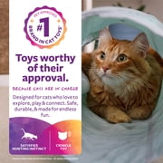 SmartyKat Crackle Chute Collapsible Tunnel Cat Toy with Crinkle Sound & Peek-A-Boo Window