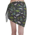 thumbnail image 2 of Disketp Space Rockets Women Swimsuit Cover Up Short Chiffon Summer Beach Sarong Bikini Wrap Skirt Bathing Suit, 2 of 7