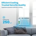 thumbnail image 2 of Senville 6000 BTU Window Air Conditioner, Cooling for Rooms up to 250 sq ft, Washable Filter, Easy to Use, 2 of 7