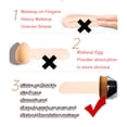 thumbnail image 4 of Brocha plana para base de maquillaje, brocha facial para mezclar crema líquida en polvo, brocha c Irfora cepillo cosmético, 4 of 7