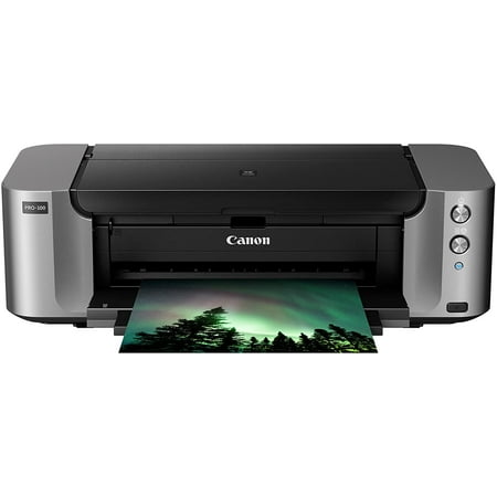 Canon Pixma Pro-100 Wireless Color Professional Inkjet Printer with Airprint and Mobile Device Printing (6228B002), No UPC and No (Best Color Airprint Printer)
