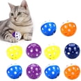 thumbnail image 3 of 10PCS Cat Ball Toy Training Hollow Cat Interactive Toy Cat Bell Toy for Kittens, 3 of 10