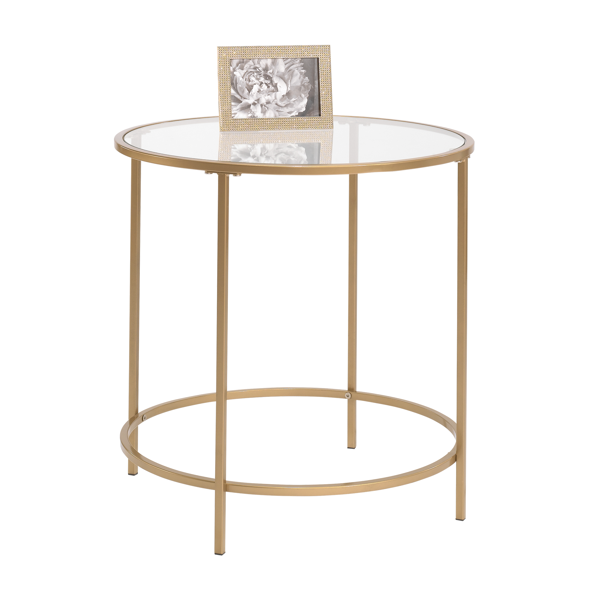 Better Homes & Gardens Nola Side Table, Gold Finish - image 3 of 6