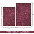thumbnail image 3 of Superior Non-Slip Washable Bath Rug Set, 20" x 30", 24" x 36", Plum, 3 of 13