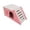 Pink, variant on PVC Hamster House With Integrated Climbing Ladder Smooth Edges Dual-Use Rest Exercise Hideout Hut Mental Enrichment Cage Accessory For Dwarf Syrian Hamsters Gerbils Mice(Pink-17X9CM)
