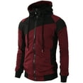 thumbnail image 3 of H2H Mens Casual Slim Fit Zip-up Hoodie Active Zip-up Jackets with Pockets (KMOHOL076), 3 of 6