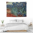 thumbnail image 3 of GOSMITH . Les Iris Belgian Tapestry Wall Hanging | Viscose Cotton and Polyester Blend Wall Art | 40x30 Inch | Home Decor Accents | By Vincent Van Gogh, 3 of 7