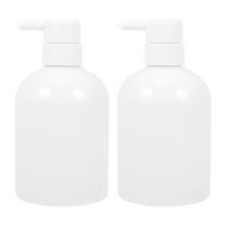 MERRYHAPY 2Pcs White Plastic Soap Dispensers with Pump for Hotel Bathroom Supplies