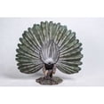 thumbnail image 4 of 22.50" Peacock with Feathers Out Outdoor Garden Statue, 4 of 6
