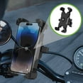 thumbnail image 3 of Bike Phone Mount, Cycling Phone Holder, Shockproof Handlebar Phone Clamp for Motorcycle, Scooter, Treadmill, Adjustable Secure Mobile Phone Rack for 3.5-6.8 Inch Devices, 3 of 7