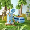 thumbnail image 4 of Bonita Botella de Agua con Forma de Autobús, Vaso Portátil con Pajita de 500 Ml, Diseño Antigoteo, Accesorio de Viaje de Verano, Ideal para Picnic En La Playa, Divertido Juego de Juguete y B, 4 of 4