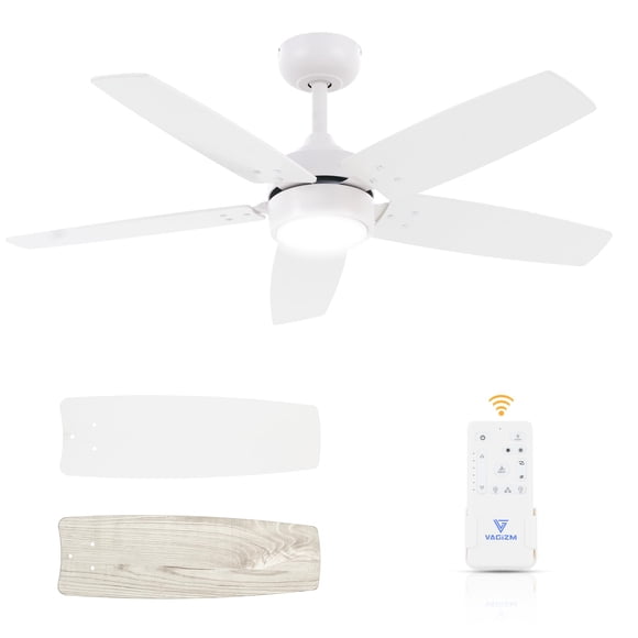 Ventilador de techo Vagizm 107 cm con luz y control remoto