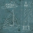 thumbnail image 3 of Fabiano, Marco 12x12 Black Modern Framed Museum Art Print Titled - Coastal Blueprint III, 3 of 5