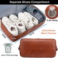 thumbnail image 3 of Bolsa de viaje de piel weiatas impermeable para hombre y mujer, 3 of 6