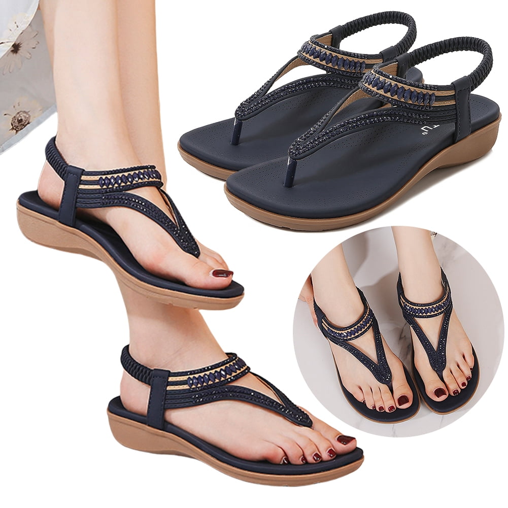 Sandalias Plataforma Mujer Trenzas Chunky Tipo Cushionaire | Envío Gratis
