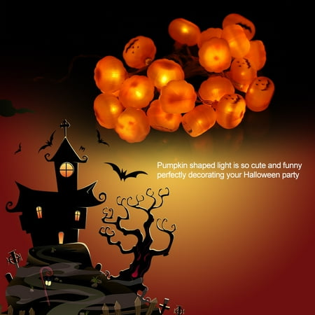 Eecoo Led String Light 20 Lights Funny Pumpkin Eecoo Led String Light 20 Lights Funny Pumpkin Shaped Festive Party House Decorative Lamp