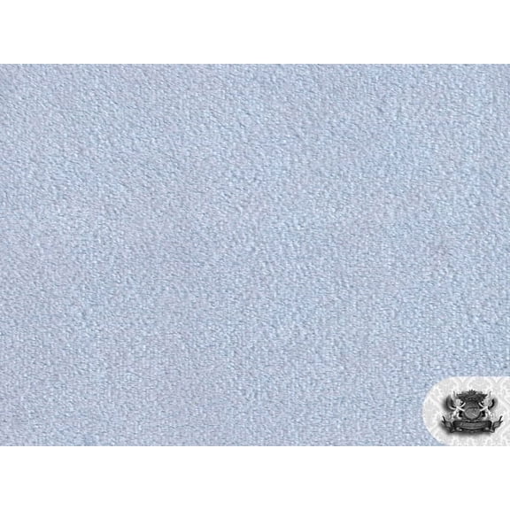 Minky Solid LIGHT BLUE Fabric By the Yard