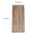 thumbnail image 3 of Women's Coffee-Colored Spa Towel Wrap - Lightweight, Quick-Dry Bathrobe for Beach & Pool | Soft Polyester, Full Length Adjustable Wrap, 3 of 6