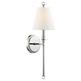 thumbnail image 6 of RIV-382-PN Crystorama Lighting Riverdale 1-Light Wall Sconce in Traditional Style including 2 Stem Styles - 6 Inches Wide by 14.5 Inches High-Polished, 6 of 8