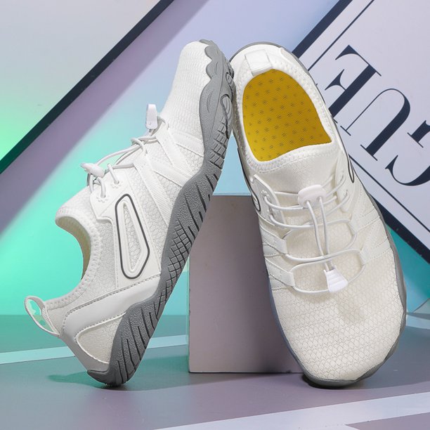 Zapatos Agua unisex no resbalada playa descalza para deportes acuáticos (37) blanco