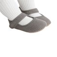 thumbnail image 4 of Baby Shoes Solid Color Ribbed Walking Shoes Soft Sole Footwear, 4 of 5